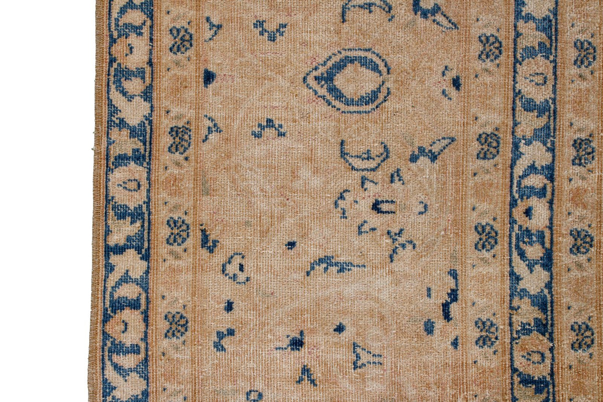 9x12 Beige and Blue Persian Traditional Rug