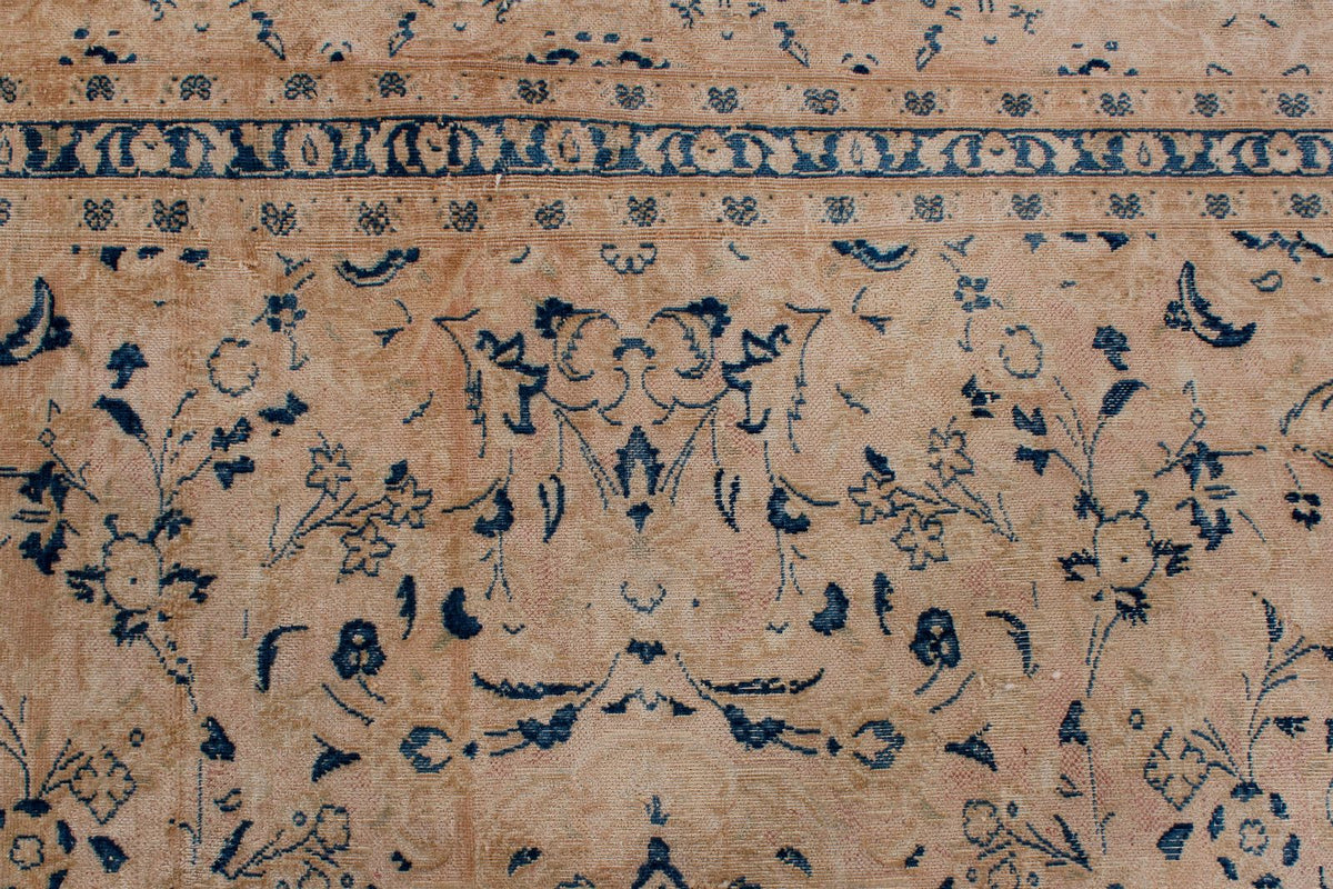 9x12 Beige and Blue Persian Traditional Rug