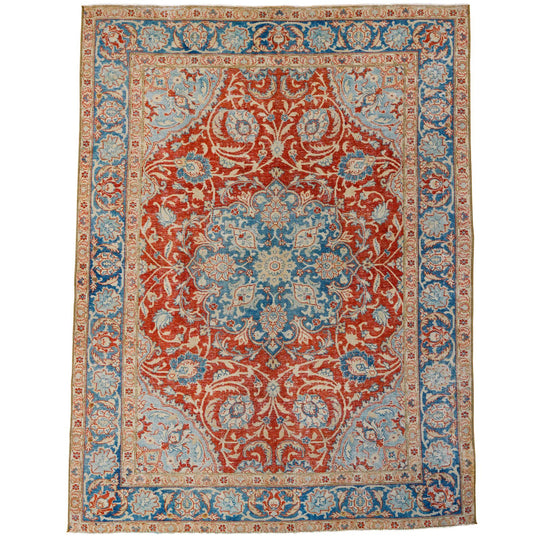 4x6 Red and Blue Persian Traditional Rug