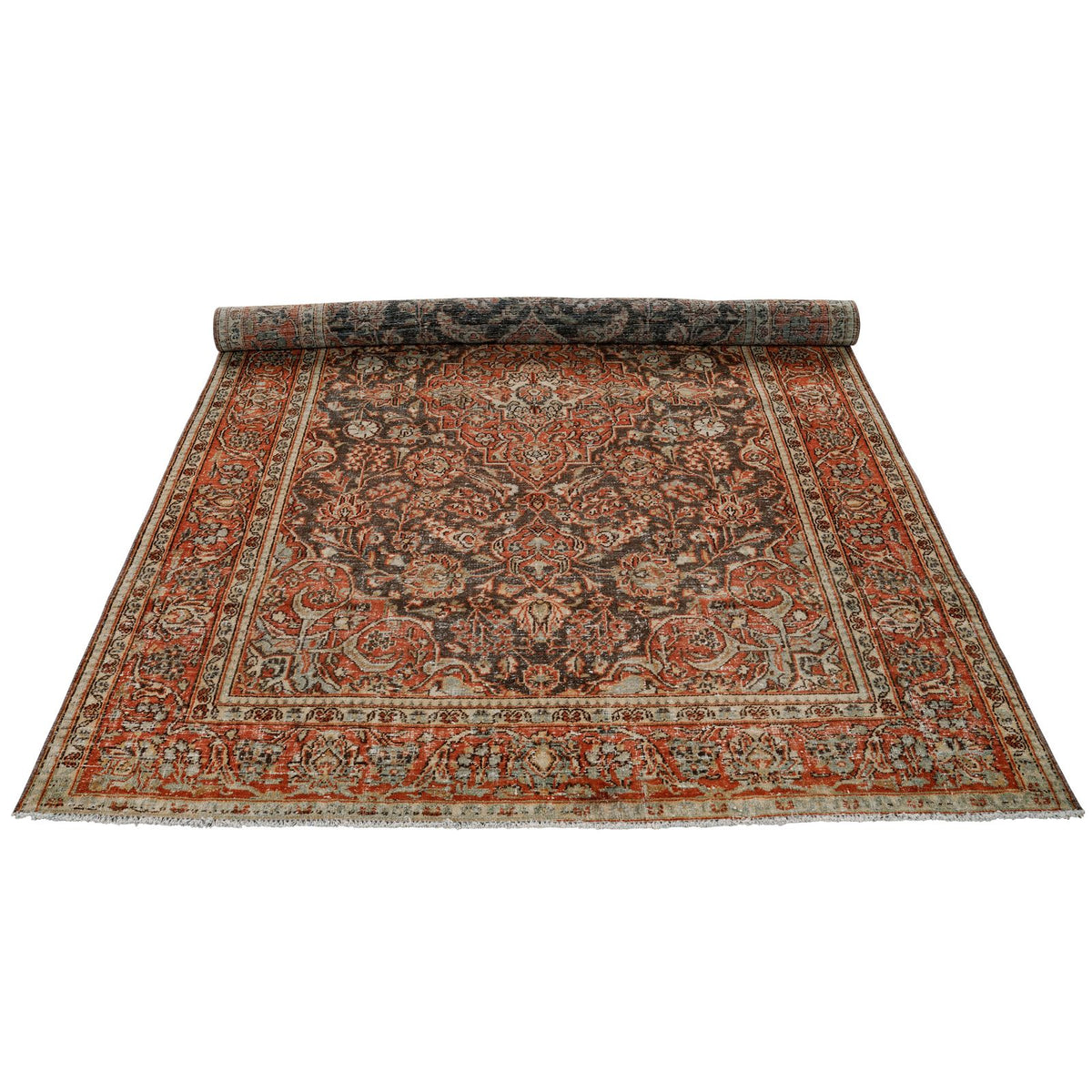 4x6 Navy and Red Turkish Persian Rug