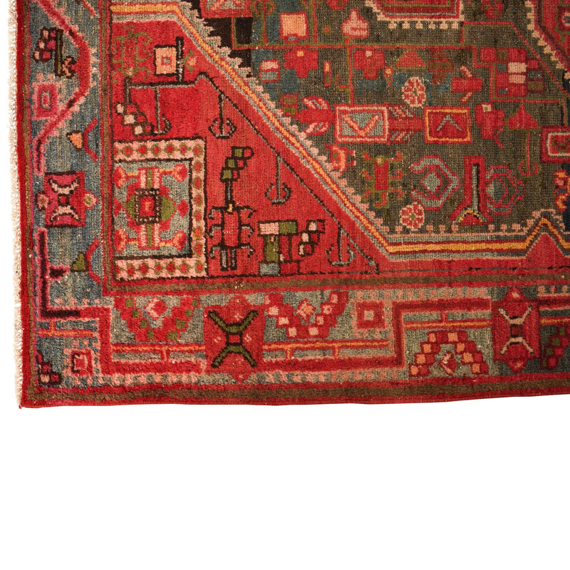 4x6 Red and Red Turkish Persian Rug