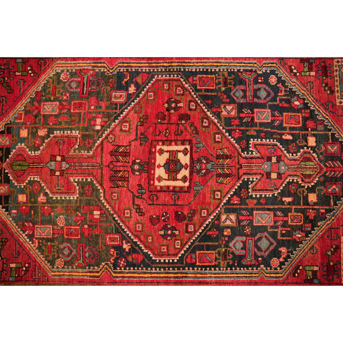 4x6 Red and Red Turkish Persian Rug