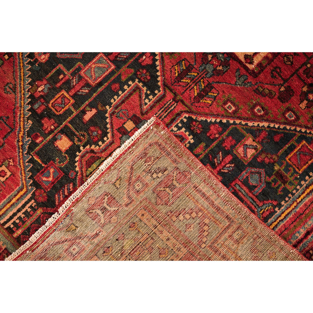 4x6 Red and Red Turkish Persian Rug