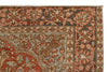 Vintage Handmade 4x6 Red and Beige Persian Tabriz Distressed Area Rug