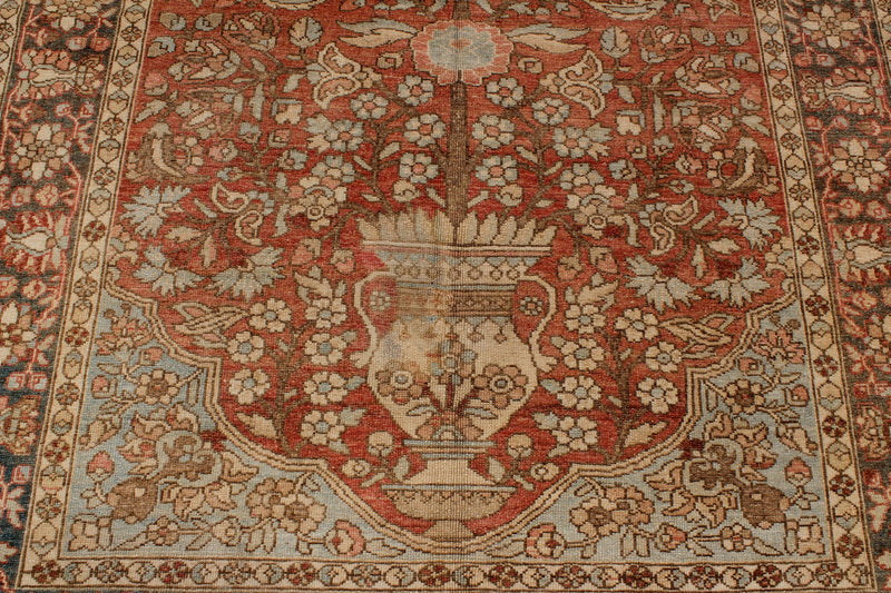 4x6 Red and Beige Persian Traditional Rug