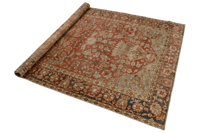 4x6 Red and Beige Persian Traditional Rug