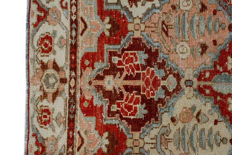 4x6 Beige and Red Persian Traditional Rug