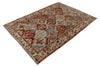 4x6 Beige and Red Persian Traditional Rug