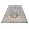 Vintage Handmade 4x7 Beige and Blue Persian Malayer Distressed Area Rug