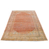 Vintage Handmade 4x6 Red and Beige Persian Malayer Distressed Area Rug