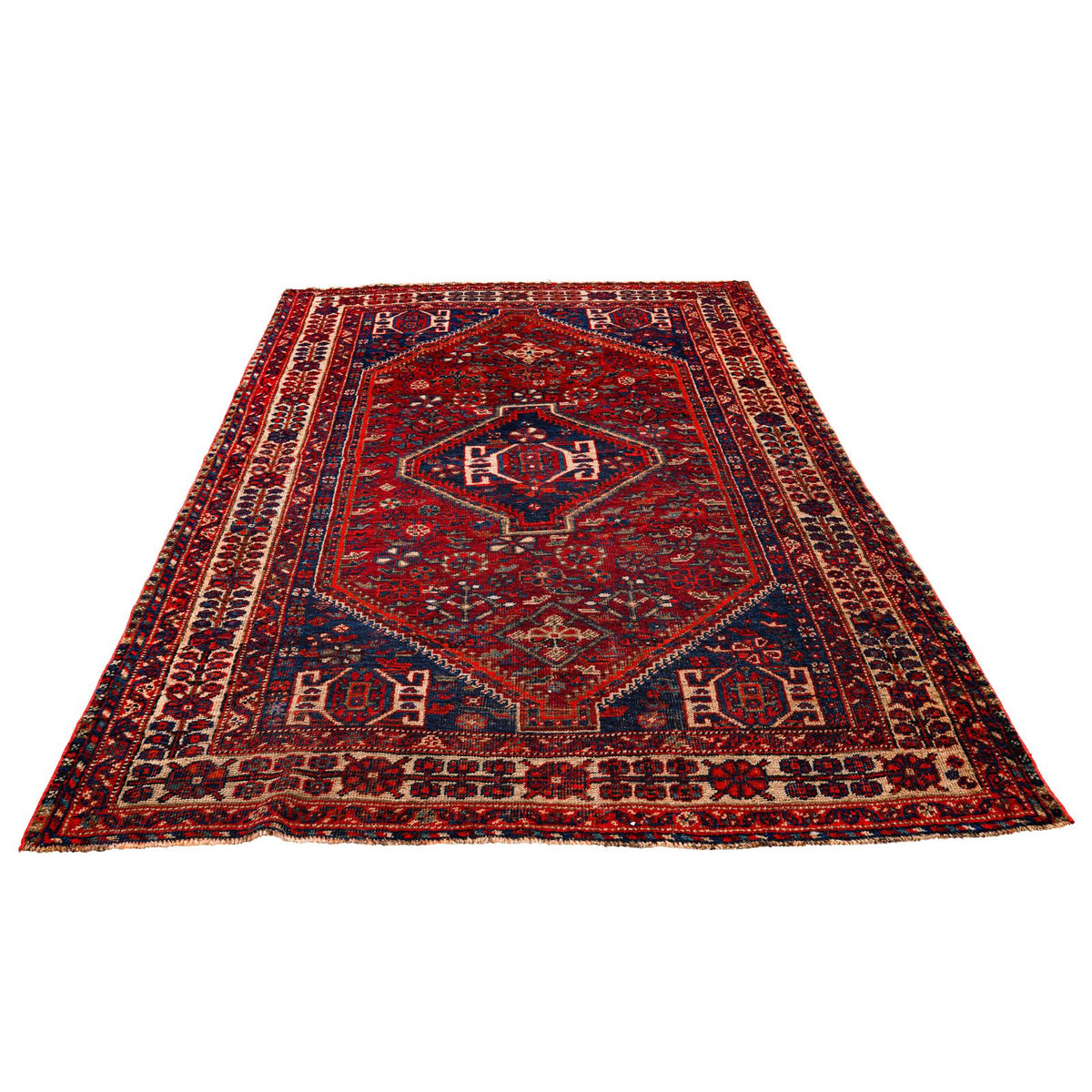 5x8 Red and Red Persian Traditional Rug