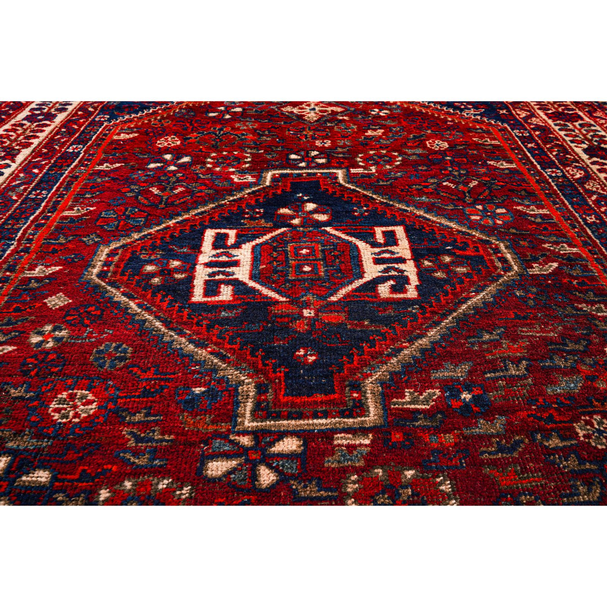 5x8 Red and Red Persian Traditional Rug