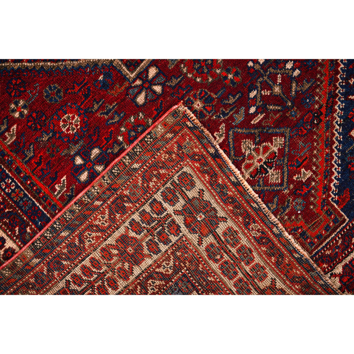 5x8 Red and Red Persian Traditional Rug