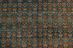 5x9 Blue and Beige Persian Tribal Rug
