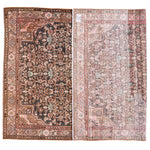 4x7 Brown Persian Tribal Rug