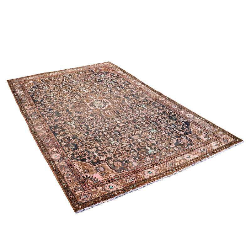 4x7 Brown Persian Tribal Rug