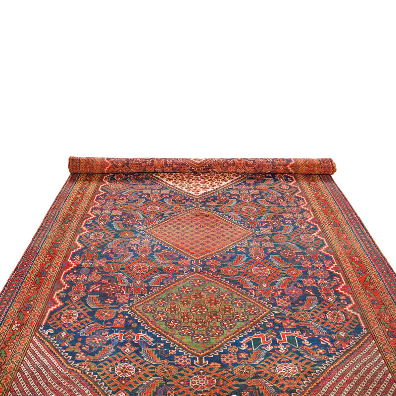 7x15 Red Persian Traditional Runner