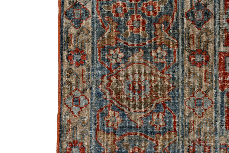 9x12 Red and Blue Persian Traditional Rug