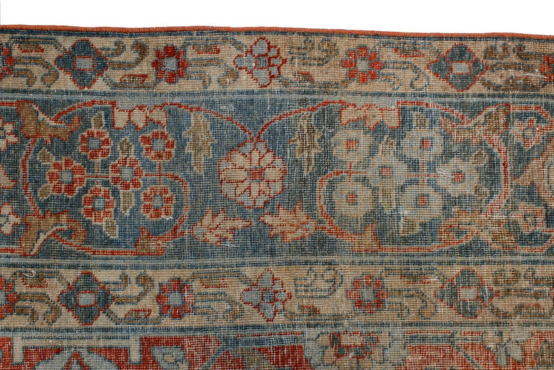 9x12 Red and Blue Persian Traditional Rug