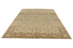 7x11 Beige Turkish Oushak Rug