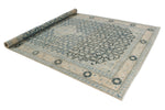 7x11 Blue and Beige Persian Traditional Rug