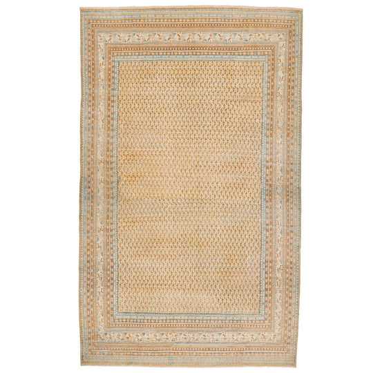 8x10 Brown and Beige Persian Rug