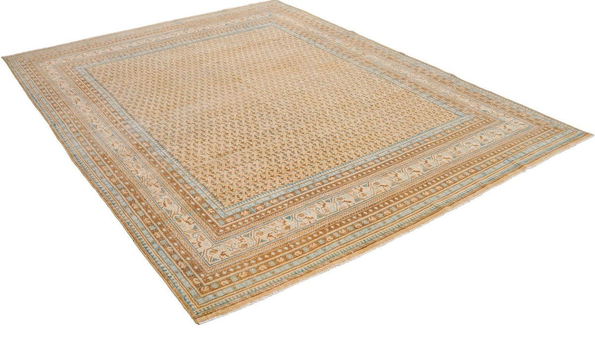 8x10 Brown and Beige Persian Rug