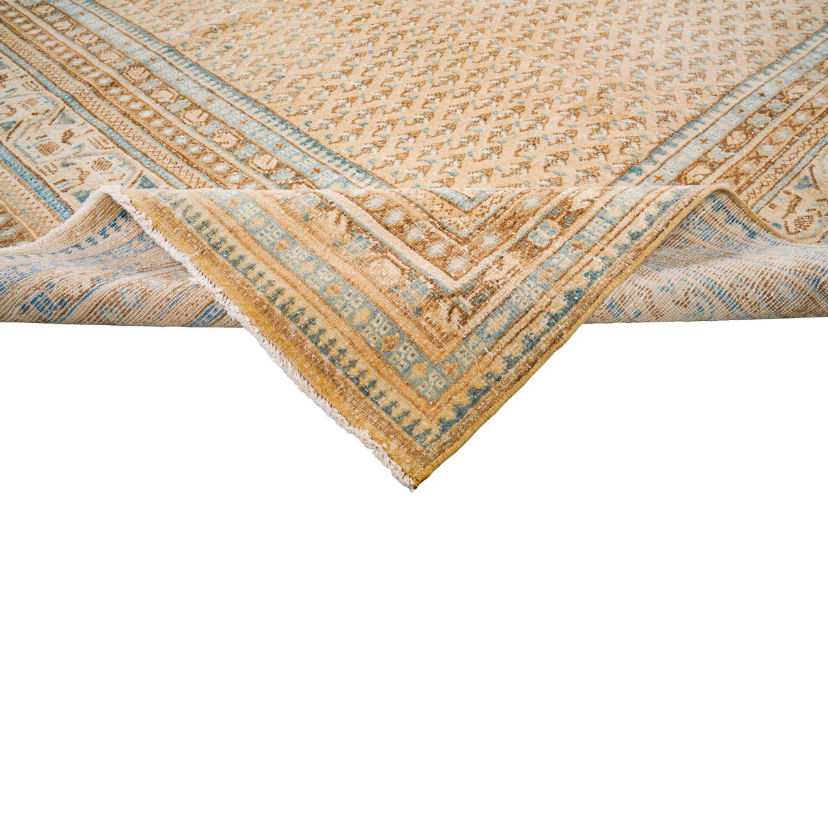 8x10 Brown and Beige Persian Rug