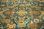 11x15 Brown and Blue Persian Traditional Rug