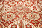 7x10 Red and Beige Persian Rug