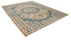 9x12 Beige and Navy Persian Rug