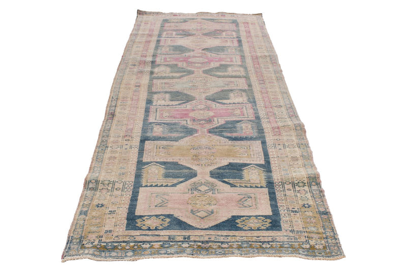 4x10 Pink and Blue Persian Runner