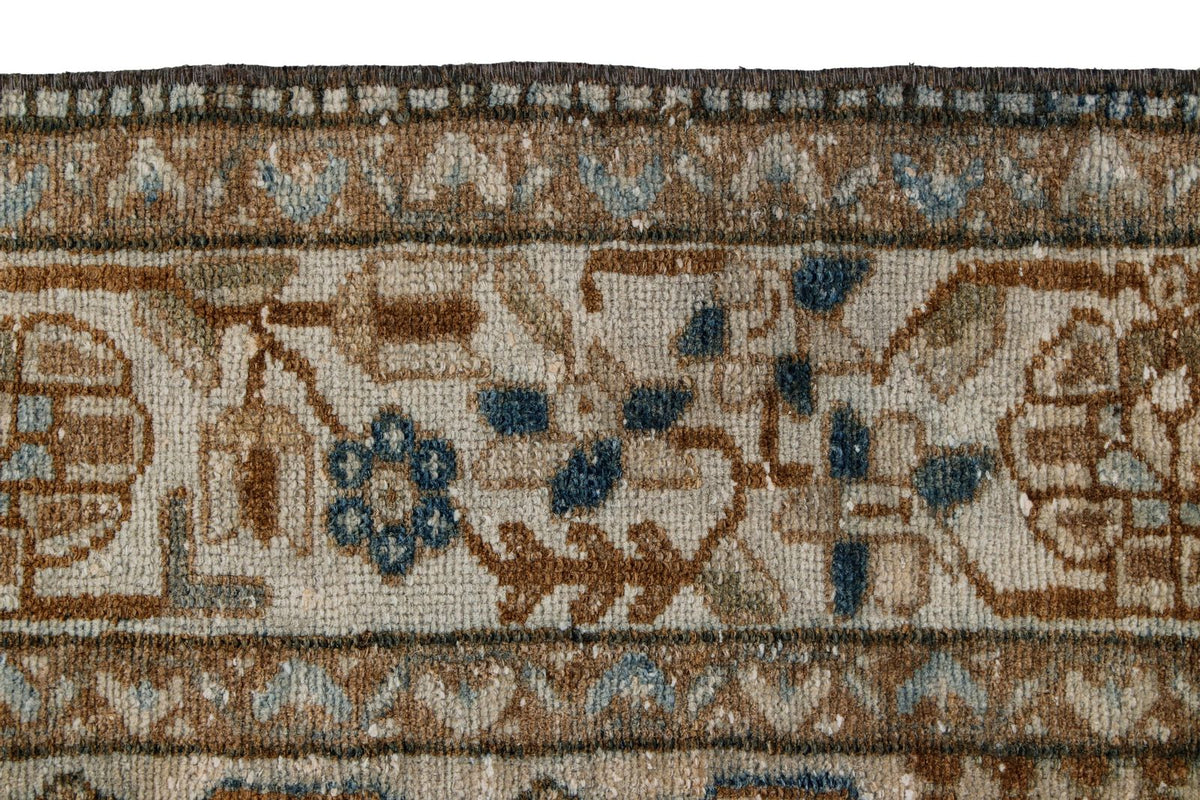 4x7 Beige and Blue Persian Rug