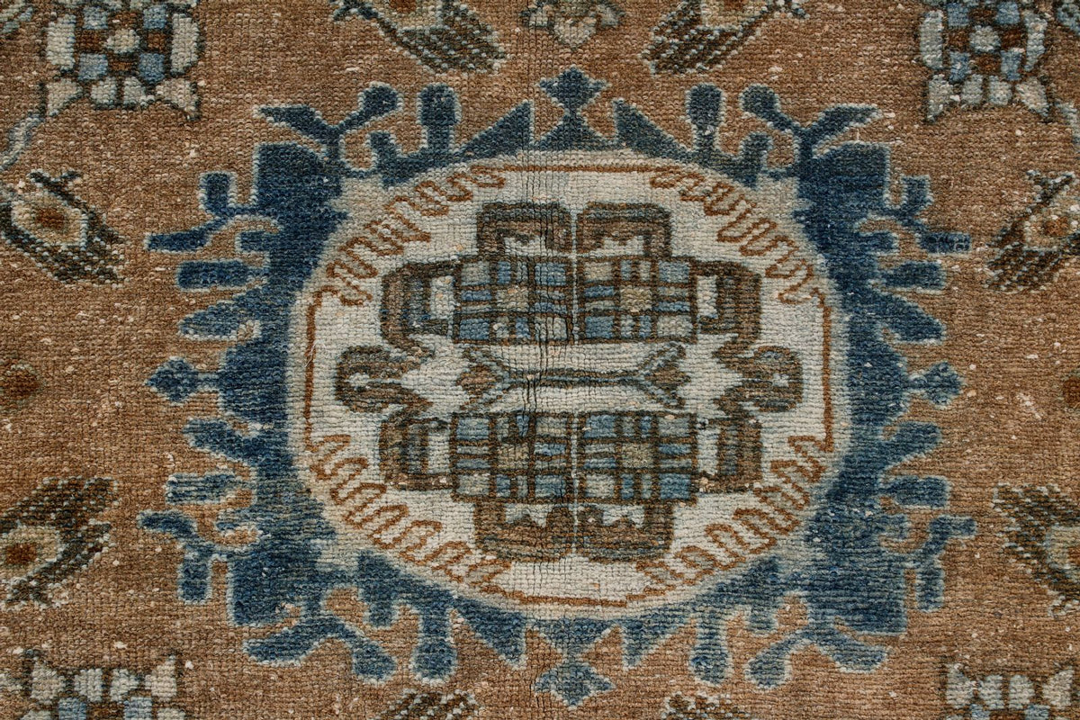 4x7 Beige and Blue Persian Rug