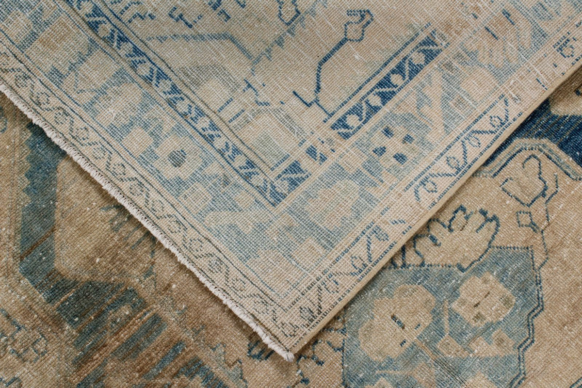 4x7 Beige and Blue Persian Traditional Rug