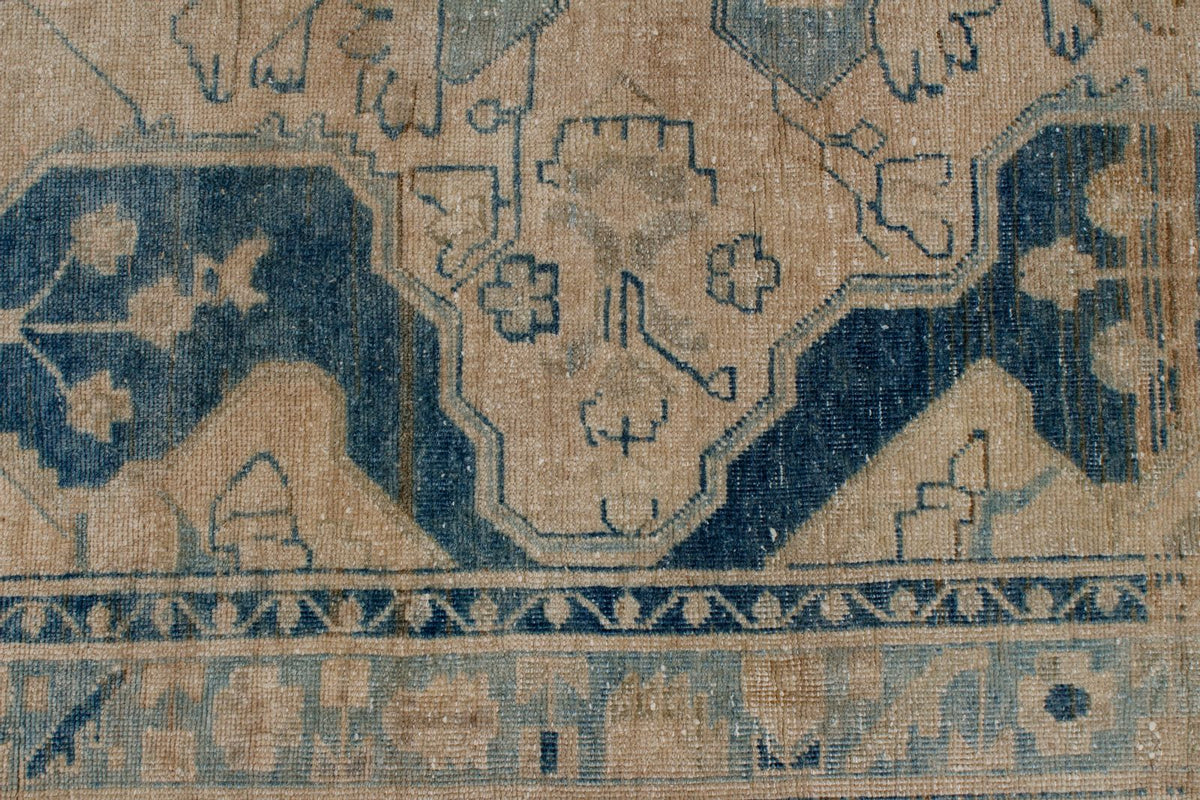 4x7 Beige and Blue Persian Traditional Rug