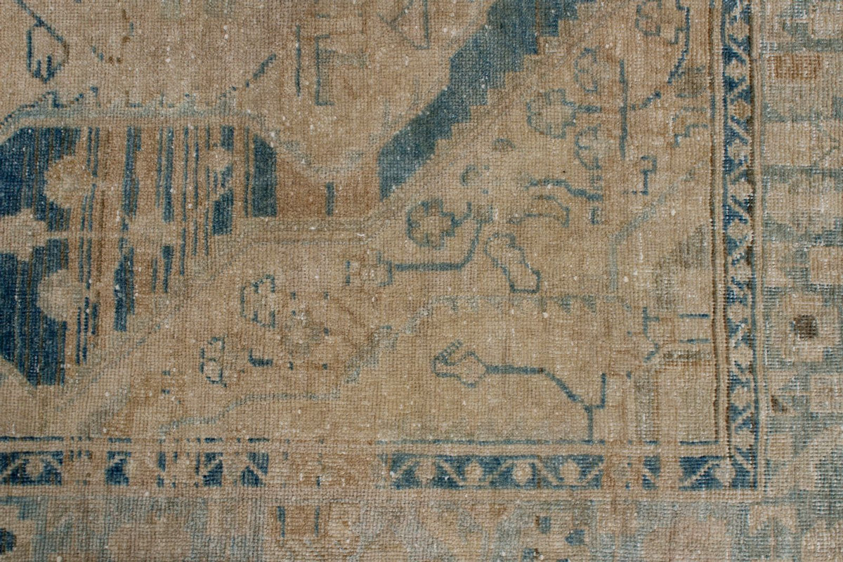 4x7 Beige and Blue Persian Traditional Rug