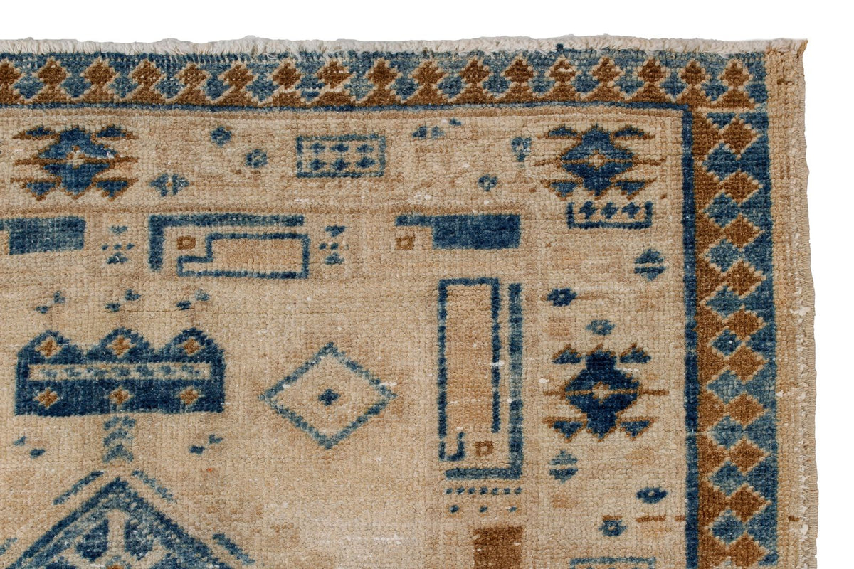 3x11 Beige and Blue Persian Runner