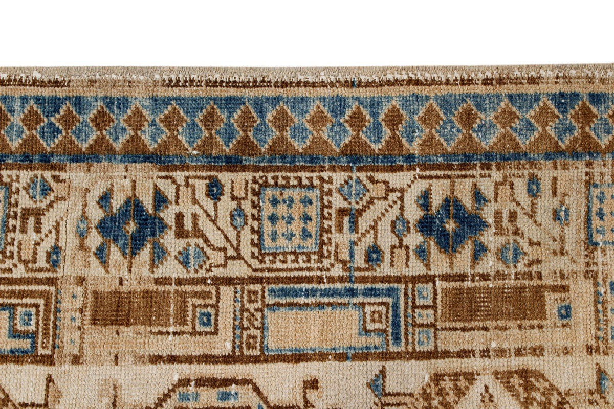 3x11 Beige and Blue Persian Runner