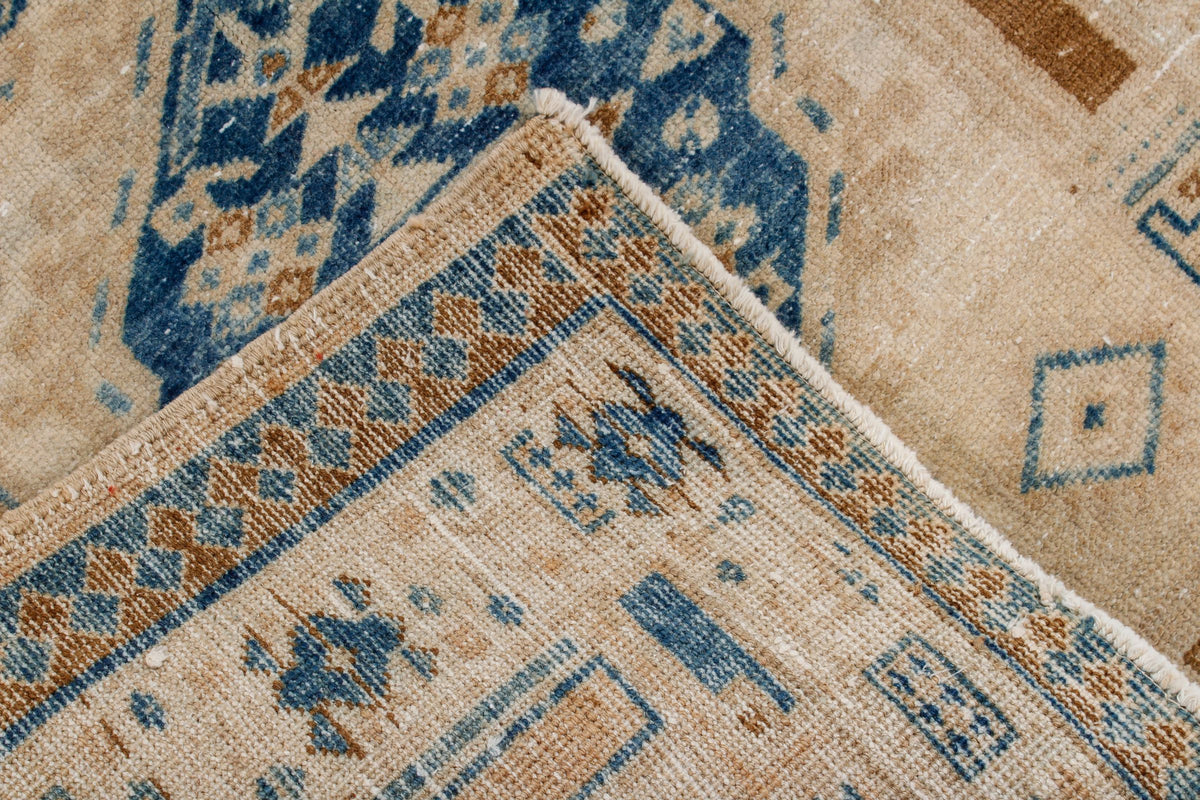 3x11 Beige and Blue Persian Runner