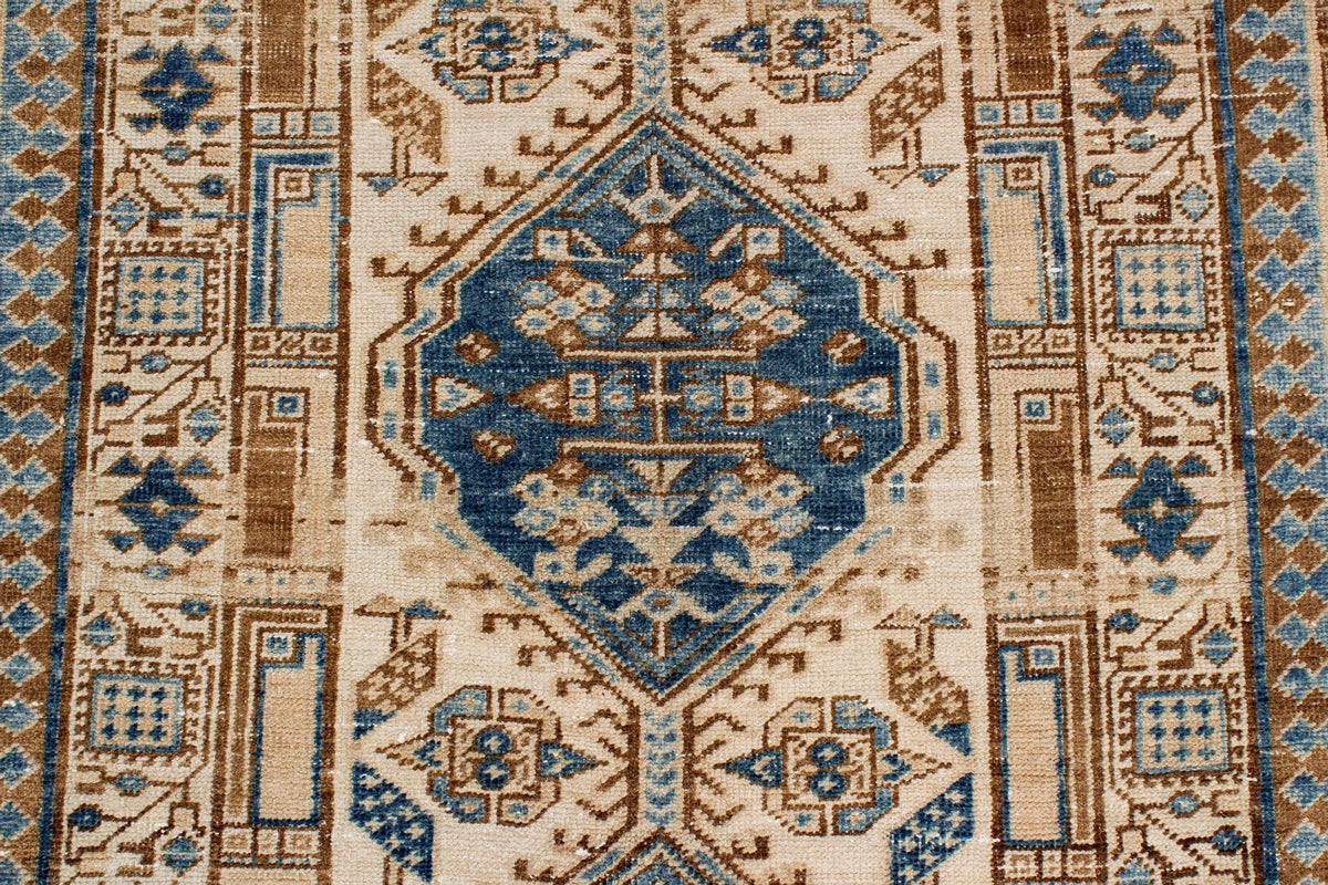 3x11 Beige and Blue Persian Runner