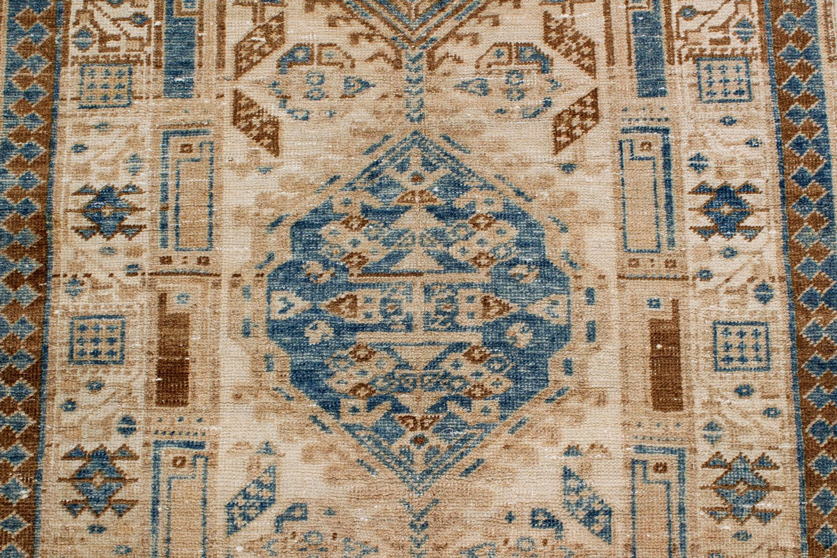 3x11 Beige and Blue Persian Runner