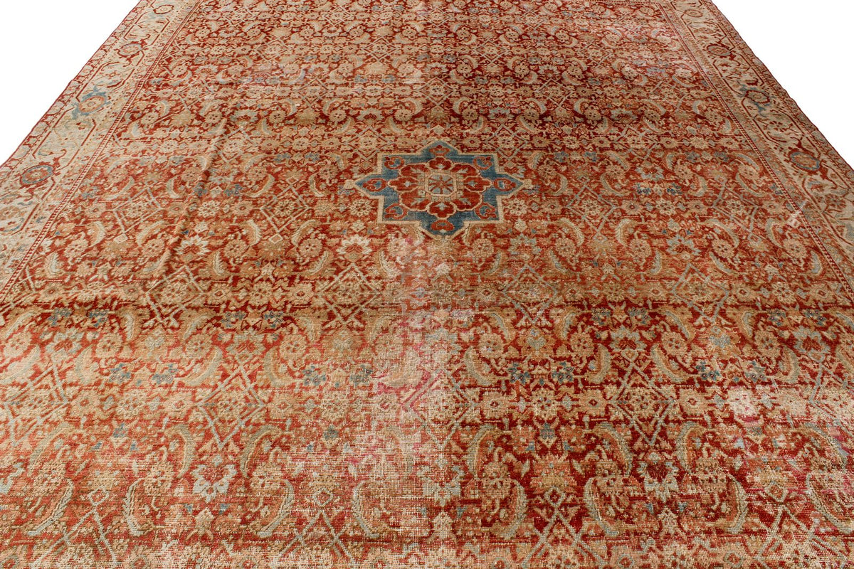 10x14 Red and Beige Persian Traditional Rug