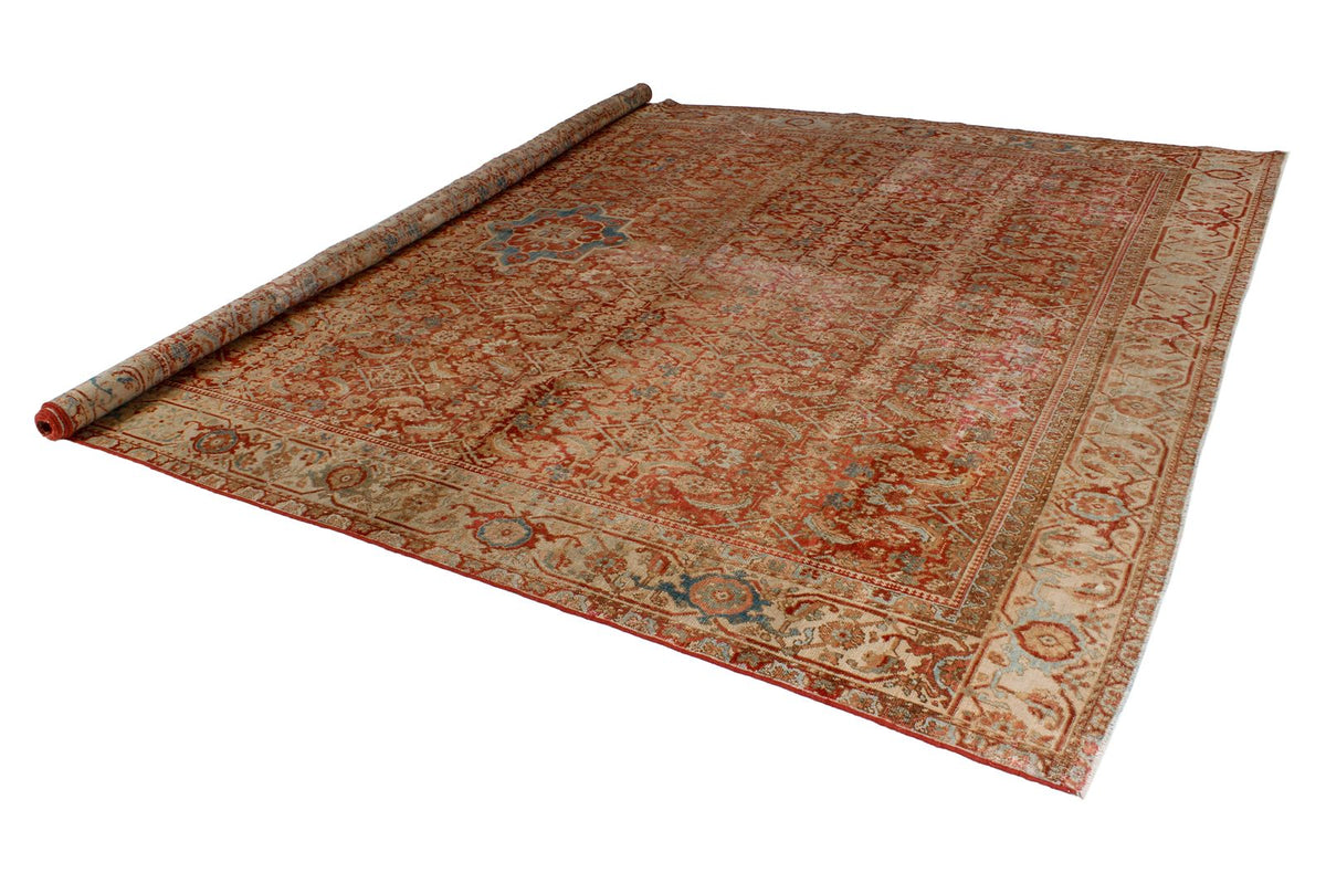 10x14 Red and Beige Persian Traditional Rug
