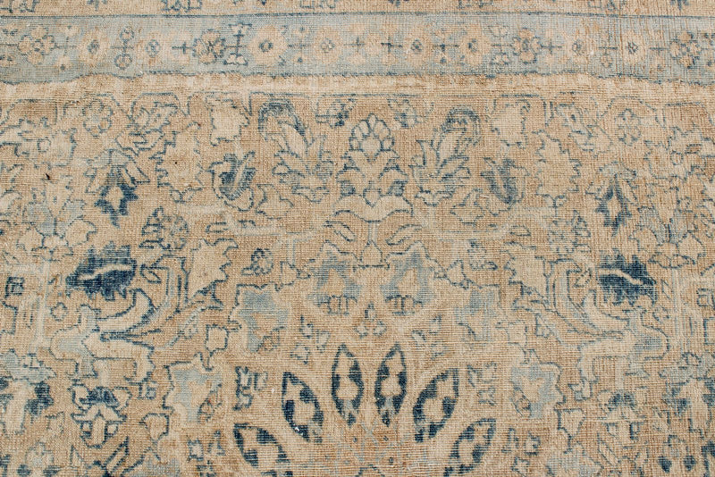 9x12 Beige and Blue Persian Rug