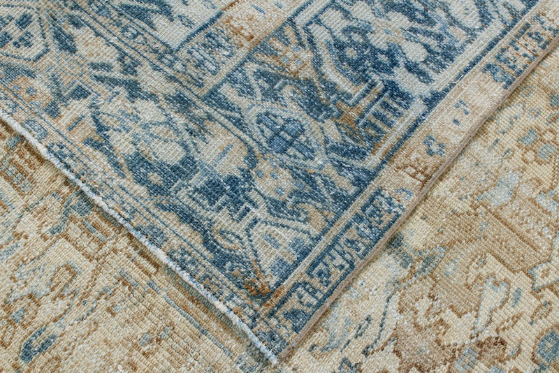 8x12 Beige and Blue Persian Rug