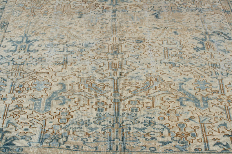 8x12 Beige and Blue Persian Rug