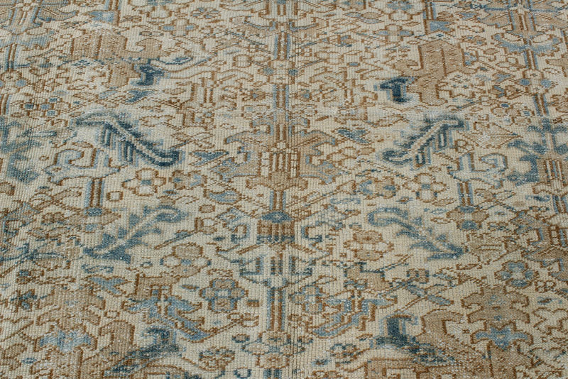 8x12 Beige and Blue Persian Rug