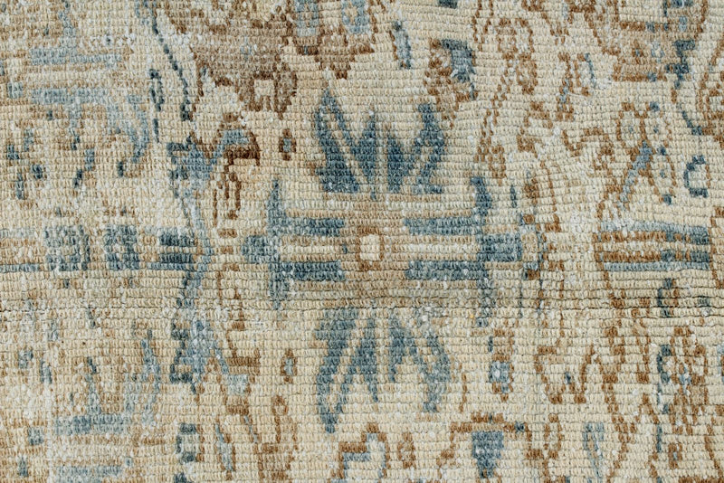 8x12 Beige and Blue Persian Rug