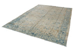 8x12 Beige and Blue Persian Rug